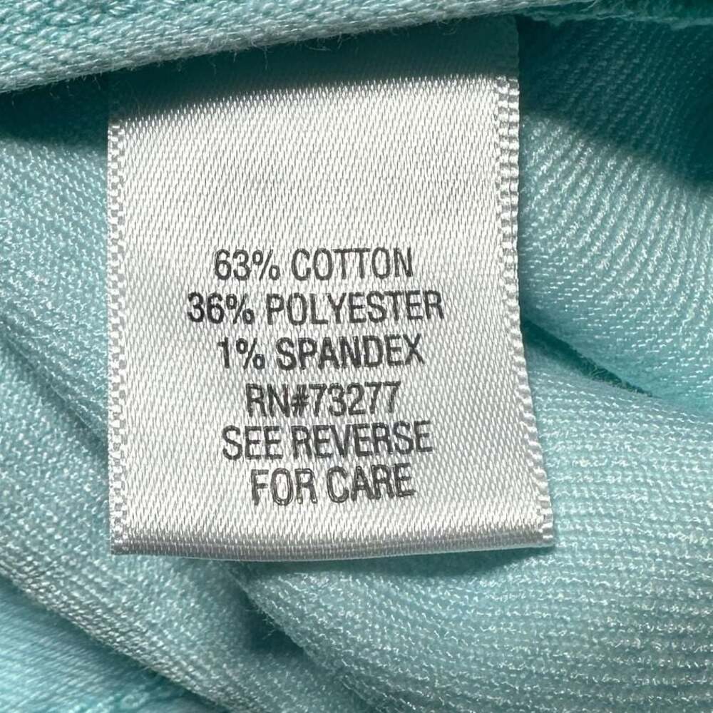 Croft & Barrow Women’s Aqua Stretch Denim Jacket Button Front Size Medium - Picture 8 of 8